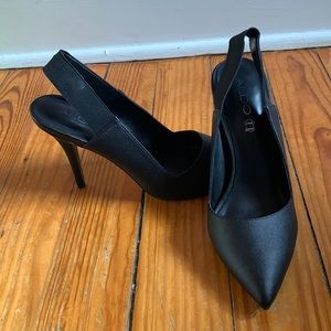 ALDO Sling Back Pumps - Black Matte Size 7.5